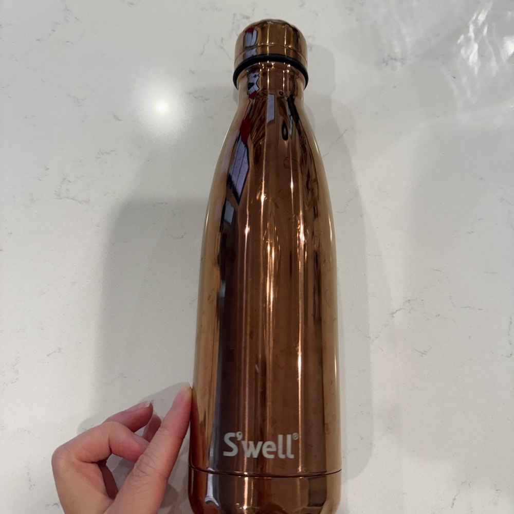S'well Bronze Accent Water Bottle Sleek Design (16 oz)